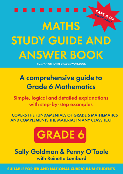 Maths Study Guide and Answer Book Grade 6 - Ebook